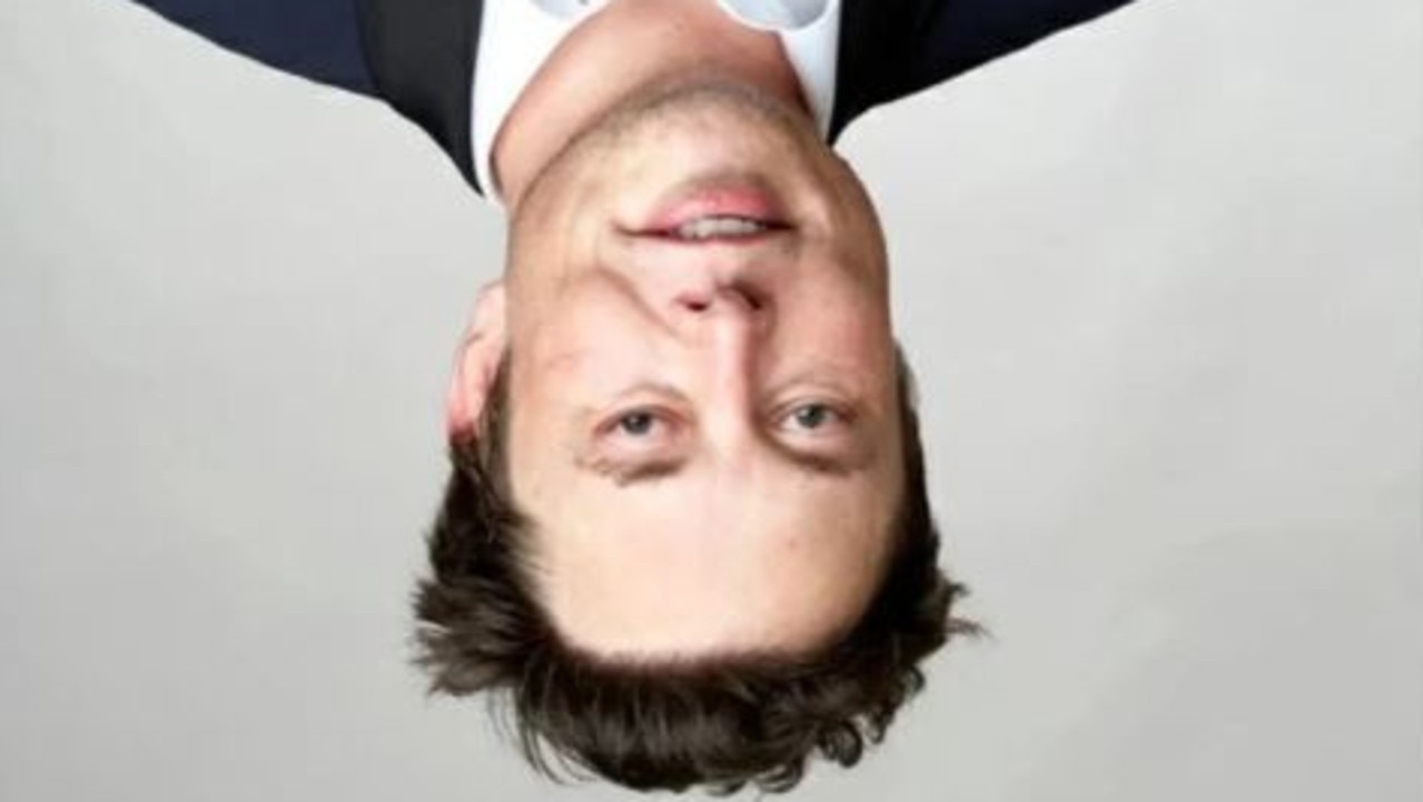 The photo looks relatively normal when upsidedown.