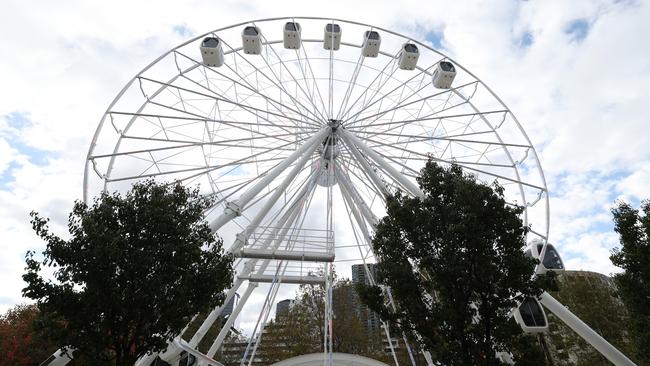 The new wheel will be located in Polly Woodside Park outside the Melbourne Convention and Exhibition Centre. Picture: David Caird