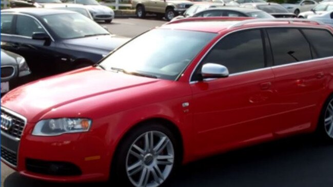 The Audi allegedly used by Felicity Loiterton. Picture: ACT Policing