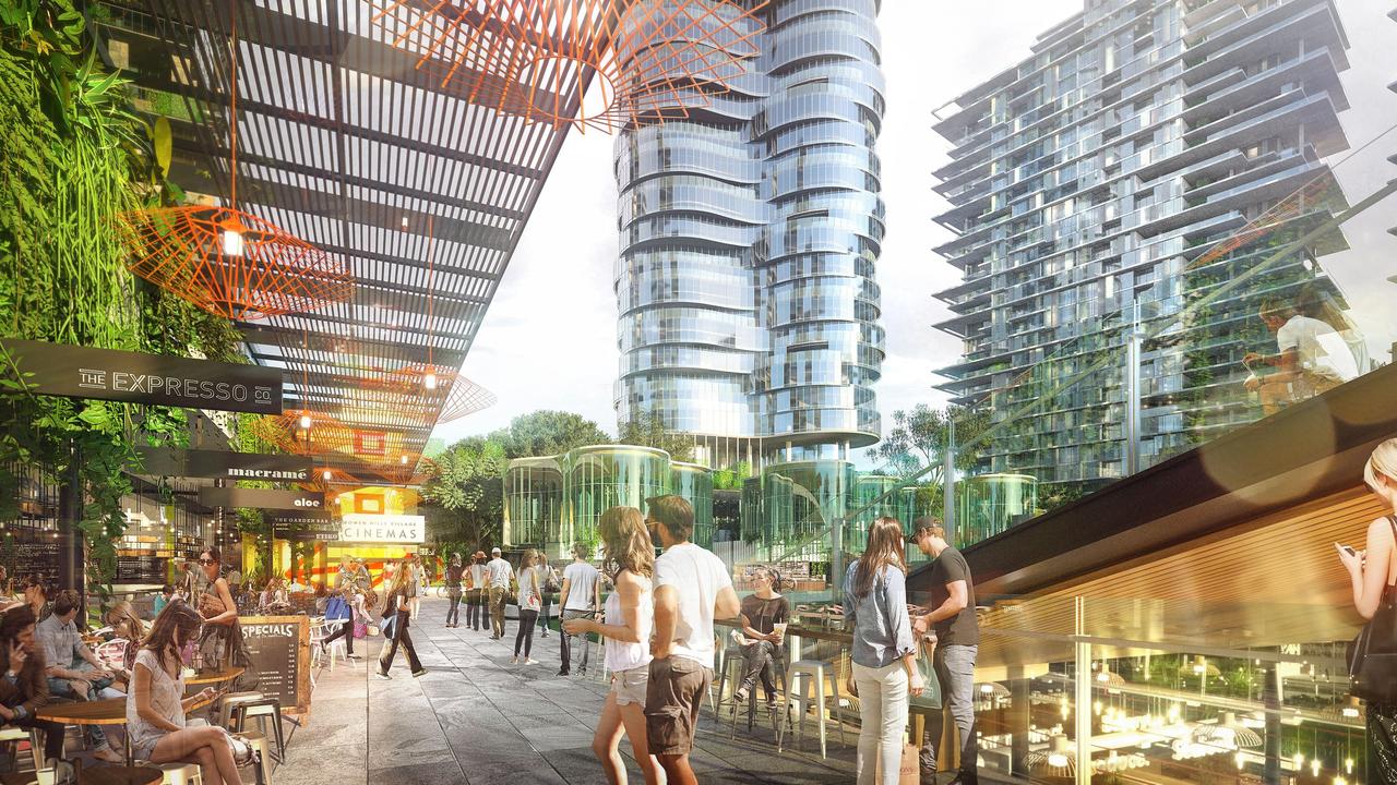 Architectural drawings and graphs from Archipelago showing possible changes to lifestyle in Brisbane. Pictures: Archipelago