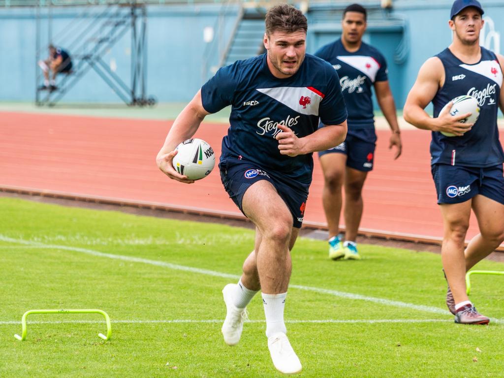 New Sydney Roosters star the mighty Angus Crichton. Picture: Roosters Digital.