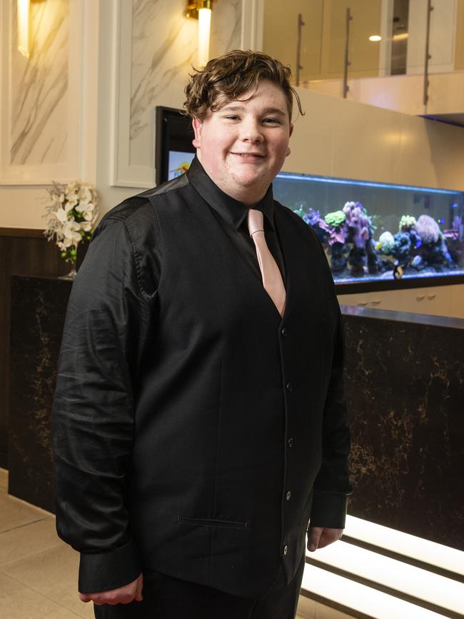 Graduate Kyan Gough at the Toowoomba Flexi School formal at Burke and Wills Hotel, Thursday, October 20, 2022. Picture: Kevin Farmer