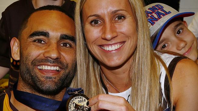 Shaun Burgoyne and wife Amy.