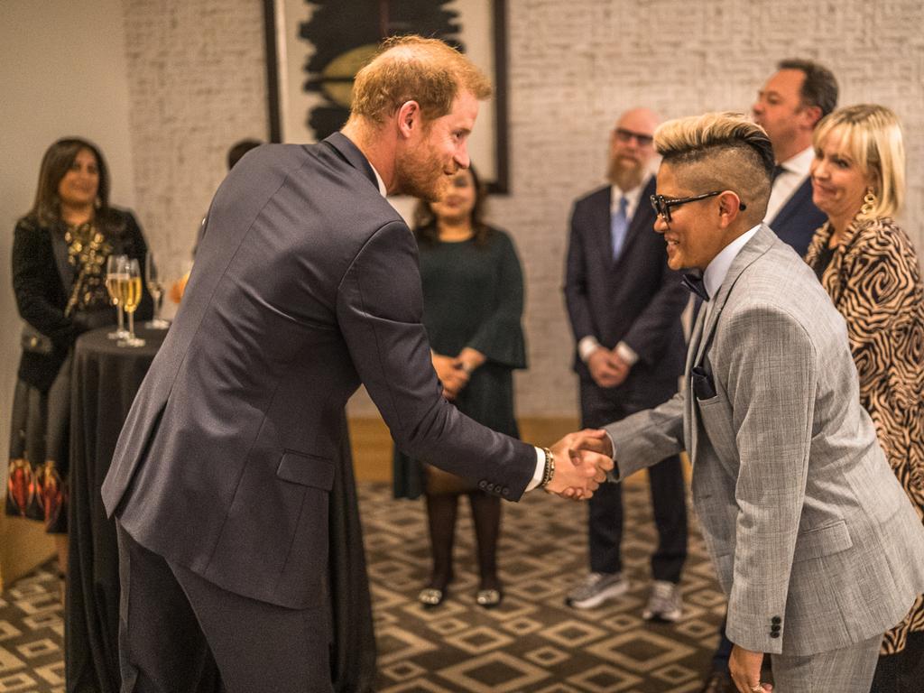 Prince Harry at a Sentebale reception and panel discussion at The Saxon Hotel in Johannesburg, South Africa, earlier this month. Picture: Getty Images for Sentebale