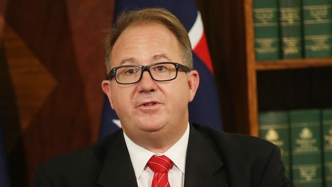 Labor Member for Batman, David Feeney, announces his resignation at a press conference in Melbourne, Thursday, February 1, 2018. Mr Feeney has confirmed he is still unable to produce any documentary evidence from British or Irish authorities that he took steps to renounce his citizenship. (AAP Image/David Crosling) NO ARCHIVING