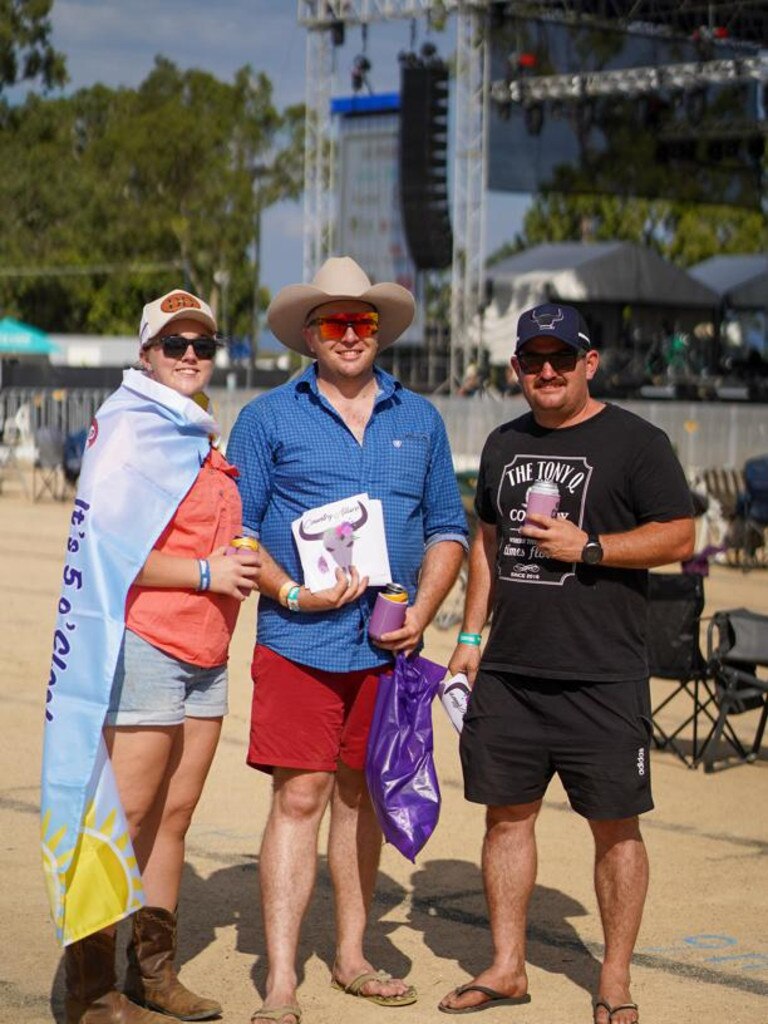 Myah Macaulay, Stephen Fletcher and Brendan Morley on the second day of Savannah in the Round. Picture: Nuno Avendano