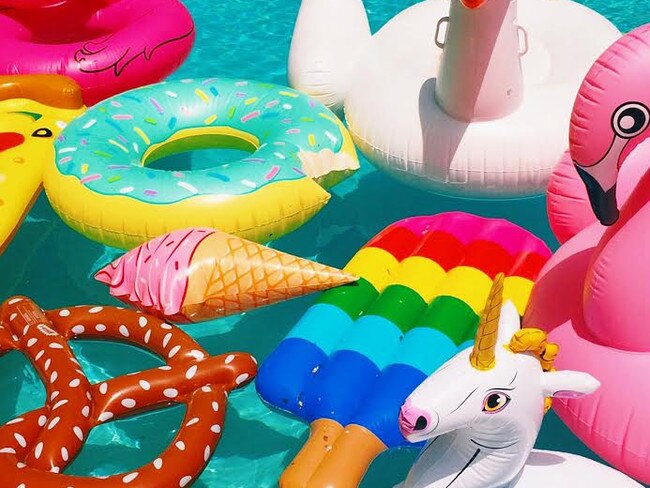 Inflatables are best confined to pools, beach lifesavers say. 