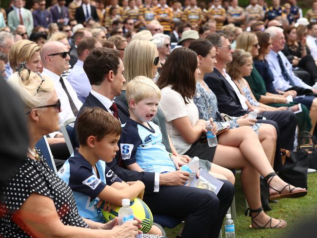 Vickerman’s young sons Joseph and Xavier heard heartfelt eulogies to their father.