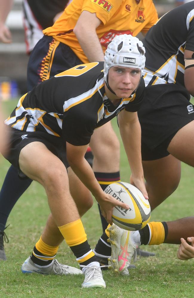 QLD Rugby Union State Championships (17-18 years boys) at the Townsville Sports Precinct. Saturday May 24. Wide Bay against Capricorn. Picture: Evan Morgan