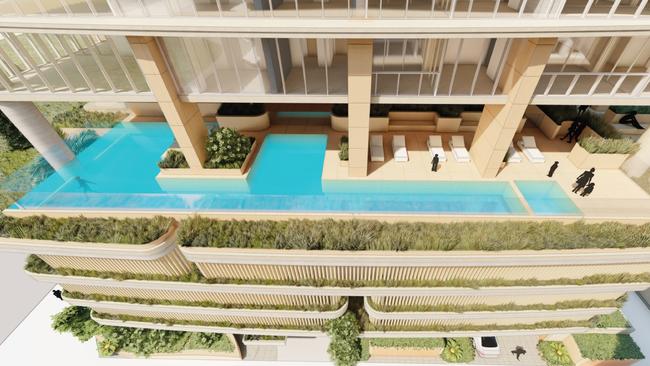 Artist impression of The Sandpiper development proposed by Pollycell. Picture: Supplied