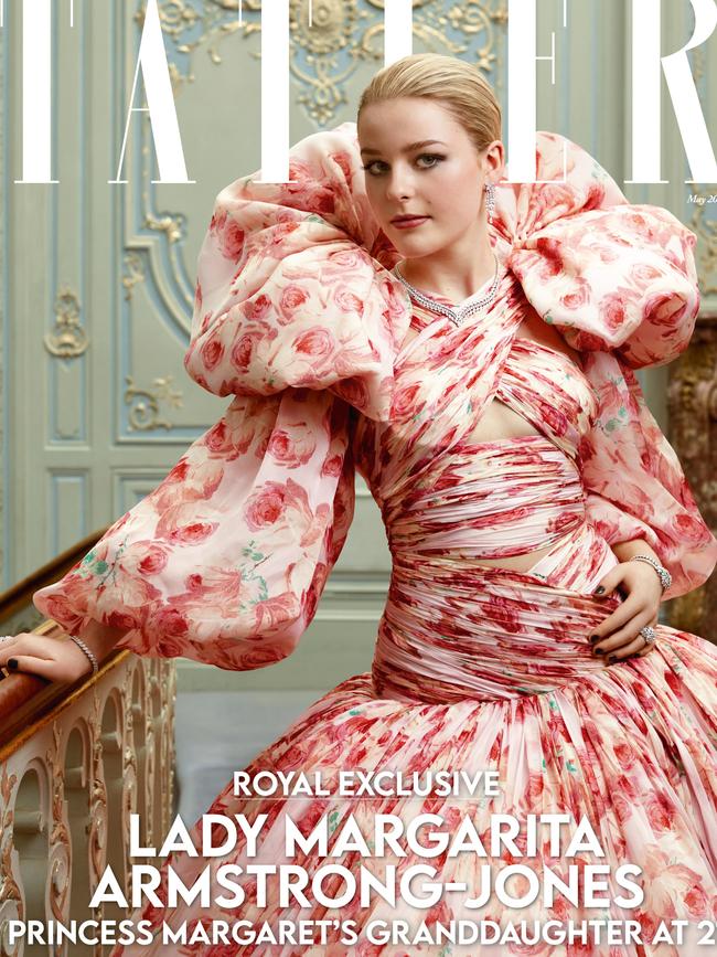 Lady Margarita Armstrong-Jones posed on the cover of Tatler to mark her 21st birthday. The May issue of Tatler is available on newsstands and via digital download from Thursday, 30 March. Picture: Luc Braquet