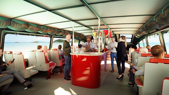 A glimpse inside what the Wildcat catamaran will look like. Picture: Supplied