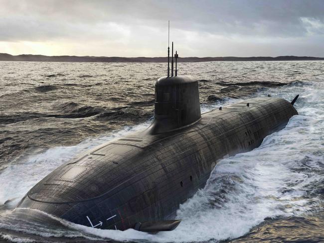 UNDATED ADF IMAGE: Nuclear Powered Submarine - Virginia Class - Digital Mock-up. Picture: Supplied via NCA NewsWire