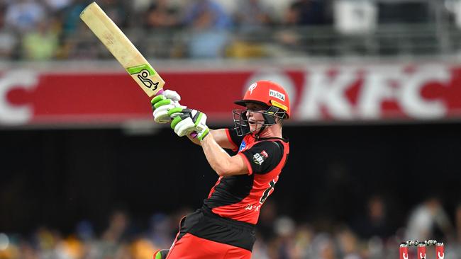 Sam Harper in action for Melbourne Renegades.