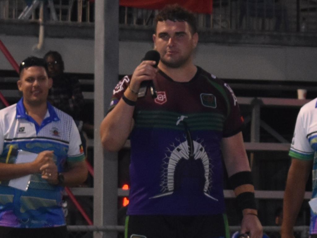 GH United's Tyson Hodge was awarded best forward of the final at the Mackay Indigenous Rugby League Carnival. Picture: Mitch Bourke.