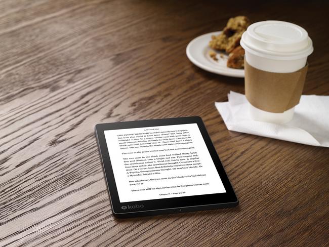 Kobo's new e-book reader, the Kobo Aura One, features a significantly larger screen and waterproof body.