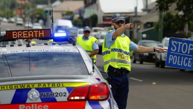 NSW highway patrol officers stopped the man at Eastern Creek in outer western Sydney on March 27. Picture: Supplied