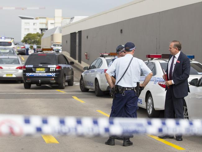 Police flooded the scene after the shooting that saw two others hit by bullets.