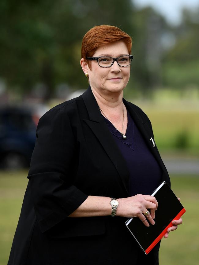 Marise Payne is the Minister for Women and Foreign Affairs. Picture: AAP Image/Joel Carrett