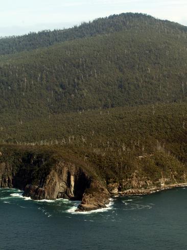 Bruny Island from the air. Picture: ROGER LOVELL