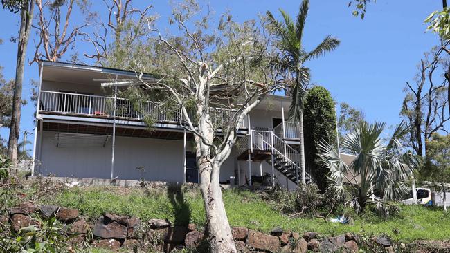 Wongawallan Drive recovers after the Xmas Storms. A home in Old Tamborine rd hit by a tree. . Picture Glenn Hampson