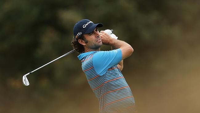  GOLF - Australian Open Round 2 at The Lakes Golf Club, Sydney. Australia's Mathew Goggin on the 12th hole. 