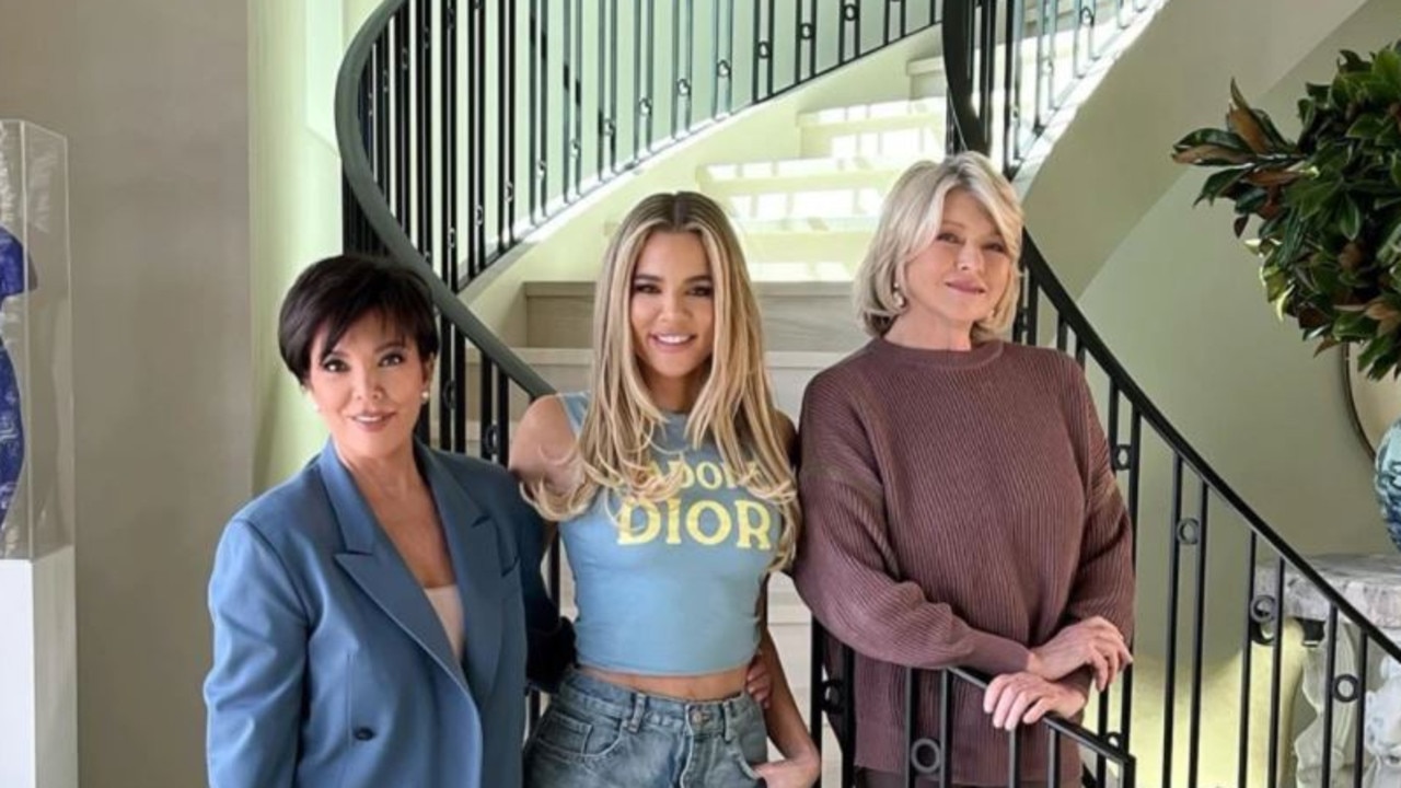 Jenner, Stewart and Kardashian had lunch ahead of their family’s new Hulu series, “The Kardashians”. Picture: Instagram/khloekardashian