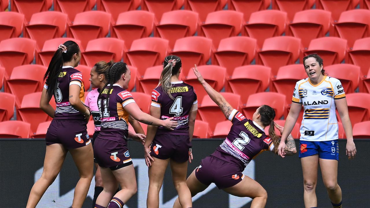 The Broncos started well but were punished for their poor discipline. Picture: Albert Perez/Getty Images