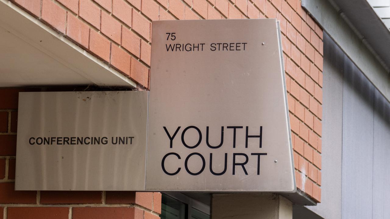 The teens accused of sparking the chaos at Marion Westfield in late June appeared in court on Thursday for bail hearings. Picture: NCA NewsWire / Kelly Barnes