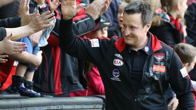 Essendon coach John Worsfold has signed a new deal with the Bombers. Picture: George Salpigtidis