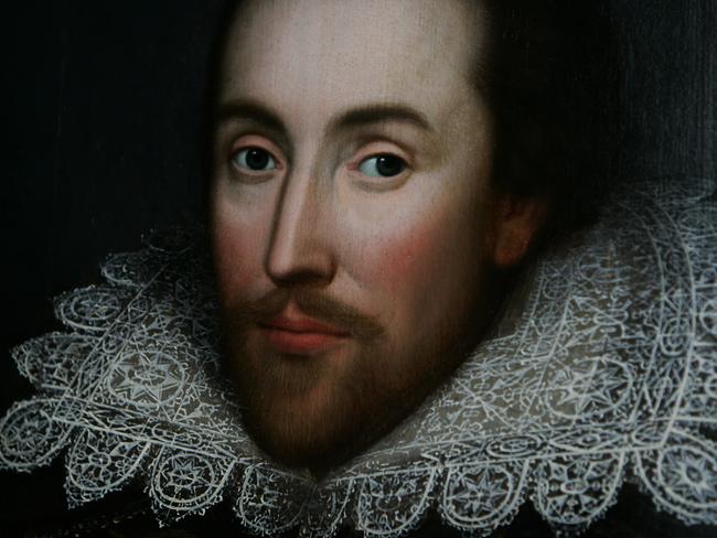 Copy pic of the newly discovered portrait of William Shakespeare presented by the Shakespeare Birthplace Trust in central London 09/03/2009. The portrait believed to be almost the only authentic image of the writer made from life has belonged to one family for centuries but was not recognized as a portrait of Shakespeare until recently.