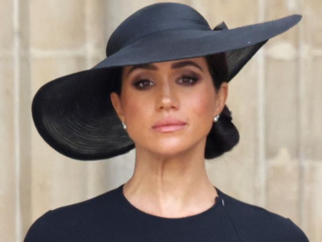 Meghan, Duchess of Sussex during Monday’s funeral. Picture: Chris Jackson/Getty Images