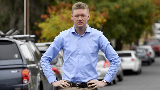 Tea Tree Gully Deputy Mayor Lucas Jones. Picture: AAP/Sam Wundke