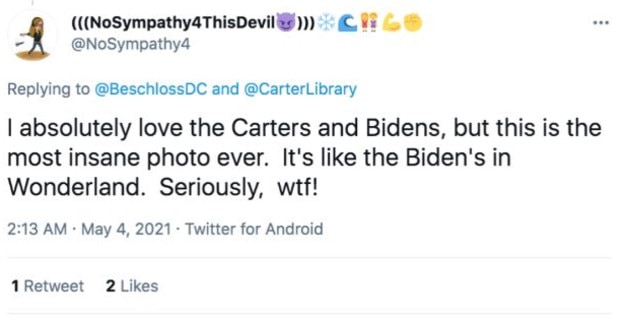 Joe and Jill Biden mocked for bizarre photo with the Carters | news.com ...