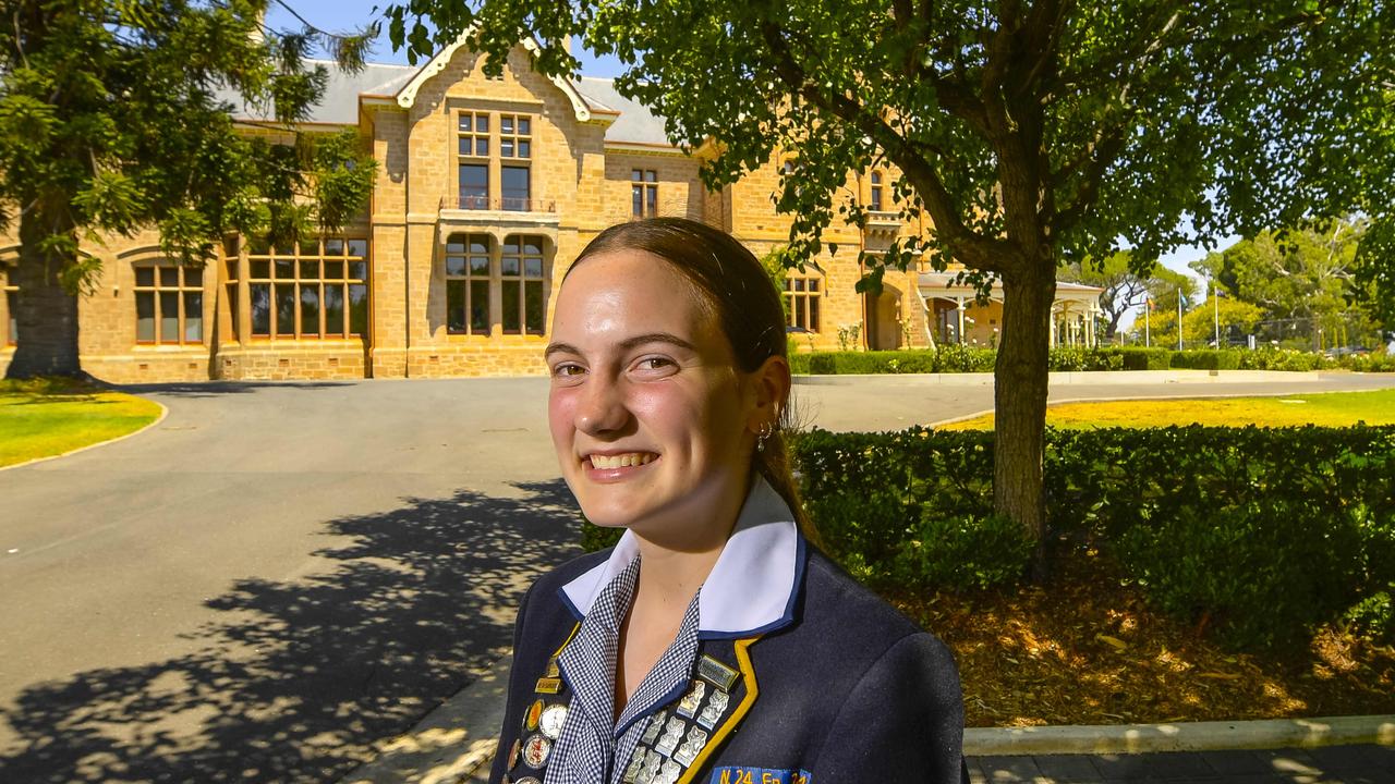 Scotch College student Amy Wallace has applied for Teen Parliament. She is advocating for a more unified approach to using AI in schools across the state. Picture: RoyVPhotography