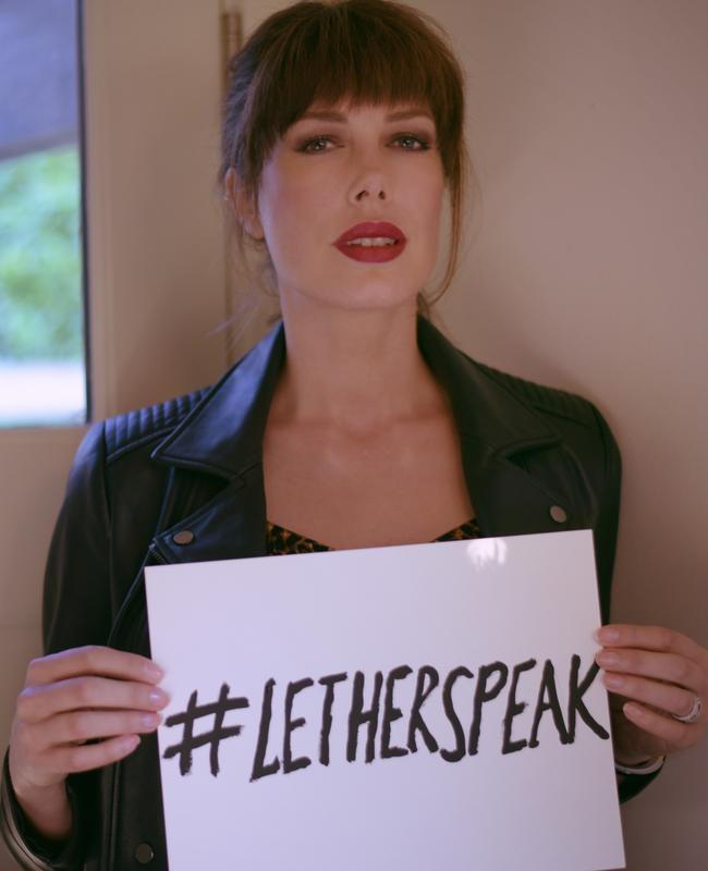 Tara Moss helped kick off the #LetHerSpeak campaign.