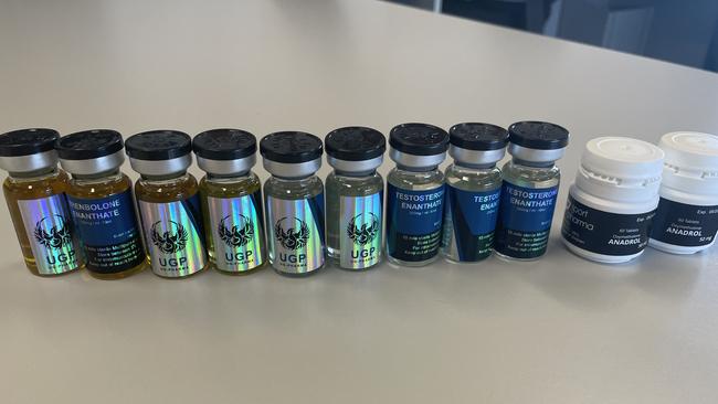 Steroids allegedly seized by Strike Force Starve. Picture: NSW Police.