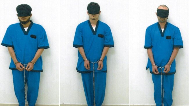 The UAE government released a picture of the arrested Uzbeks, who may face the death penalty.