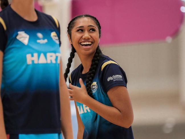 Rising Gold Coast netballer Talitah Faifai. Photo: Titans Netball.