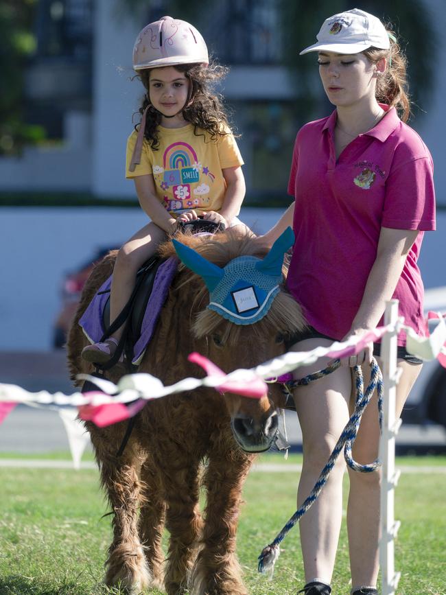 Kululu Fenton (L) on Day 2 at the Gold Coast Show. Picture: Glenn Campbell