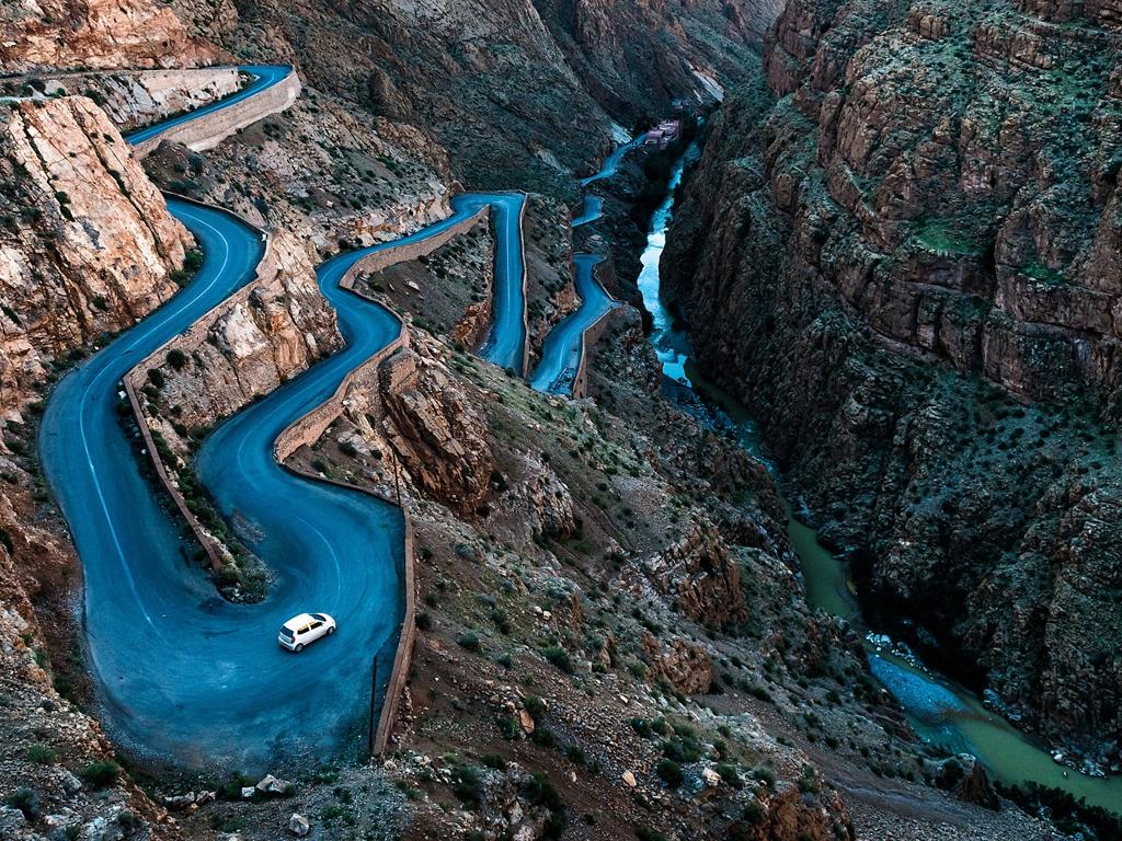 ‘Winding roads’ by Angiolo Manetti... Location: Boumalne, Souss-Massa-Draa, Morocco. Picture: 2016 National Geographic Travel Photographer of the Year Contest