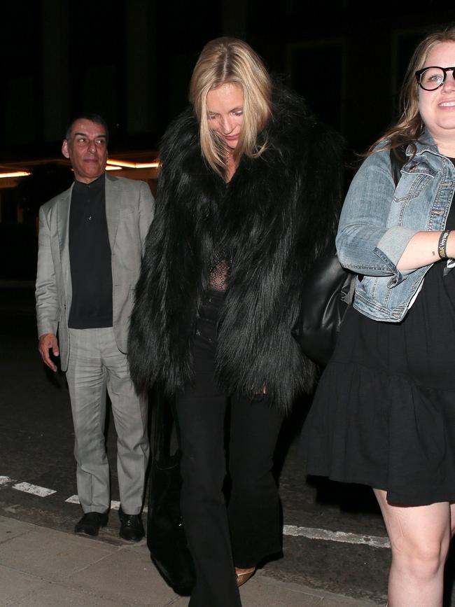 Kate Moss reportedly partied backstage with Johnny Depp at the Royal Albert Hall. Picture: Backgrid