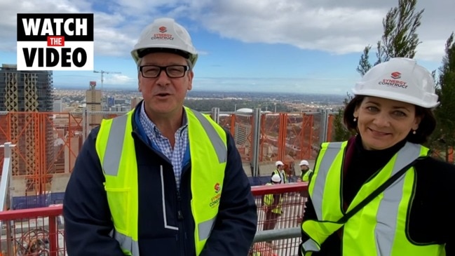 Topping out ceremony for Yugo Adelaide City