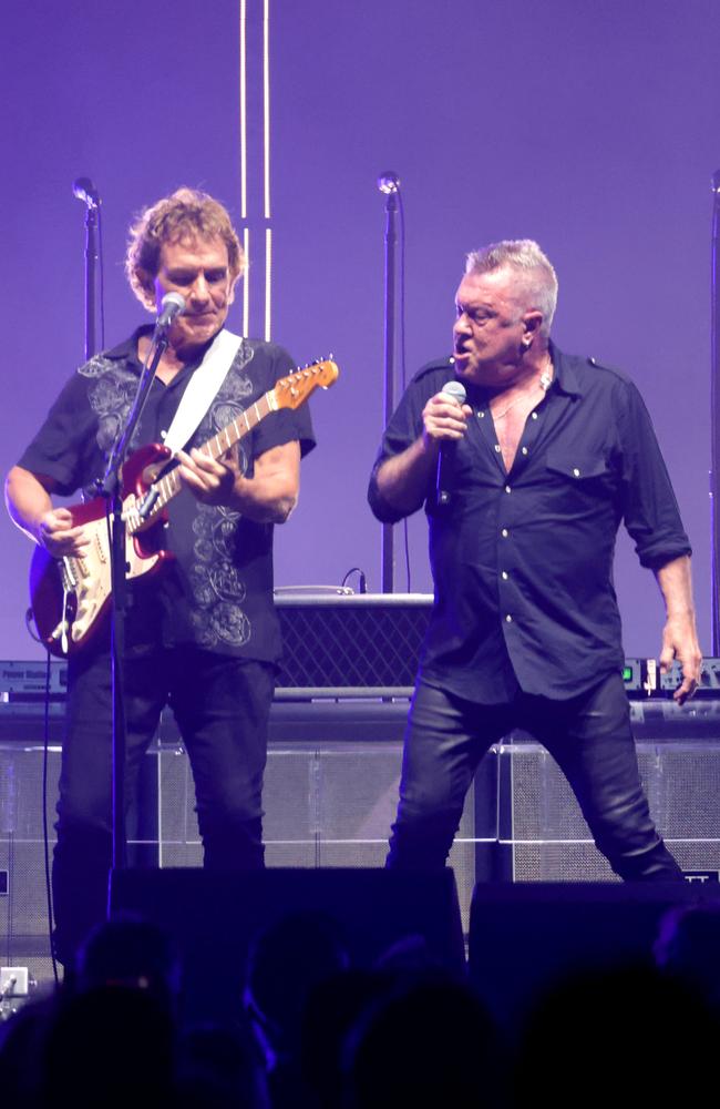 Cold Chisel preforming at Boondall Entertainment Centre, Brisbane on October 30. Picture: Steve Pohlner