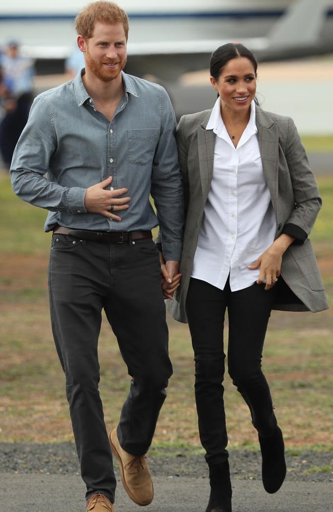 Harry and Meghan in Australia in 2018. Picture: Cameron Spencer/Getty Images