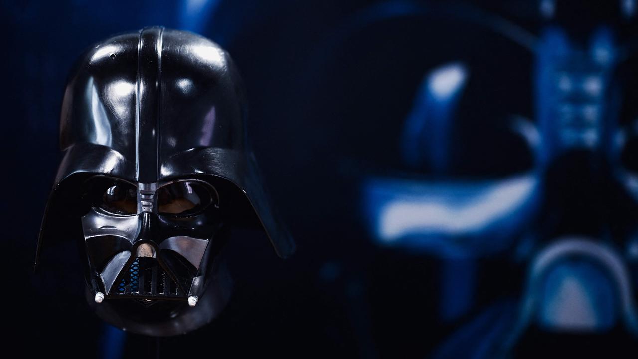 This original Darth Vader helmet was used during the filming of Star Wars Episode 5, The Empire Strikes Back and was acquired by the Miniature and Cinema Museum in Lyon, eastern France, on June 13 this year. Picture: Olivier Chassignole/AFP