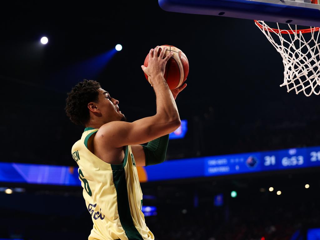 Josh Green gave the Boomers a lift in a new starting role. Picture: Getty Images