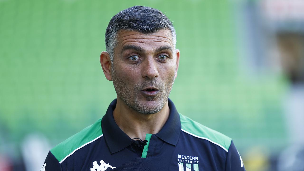 Western United coach John Aloisi wants a Tasmanian team to join the A-League. Picture: Daniel Pockett/Getty Images