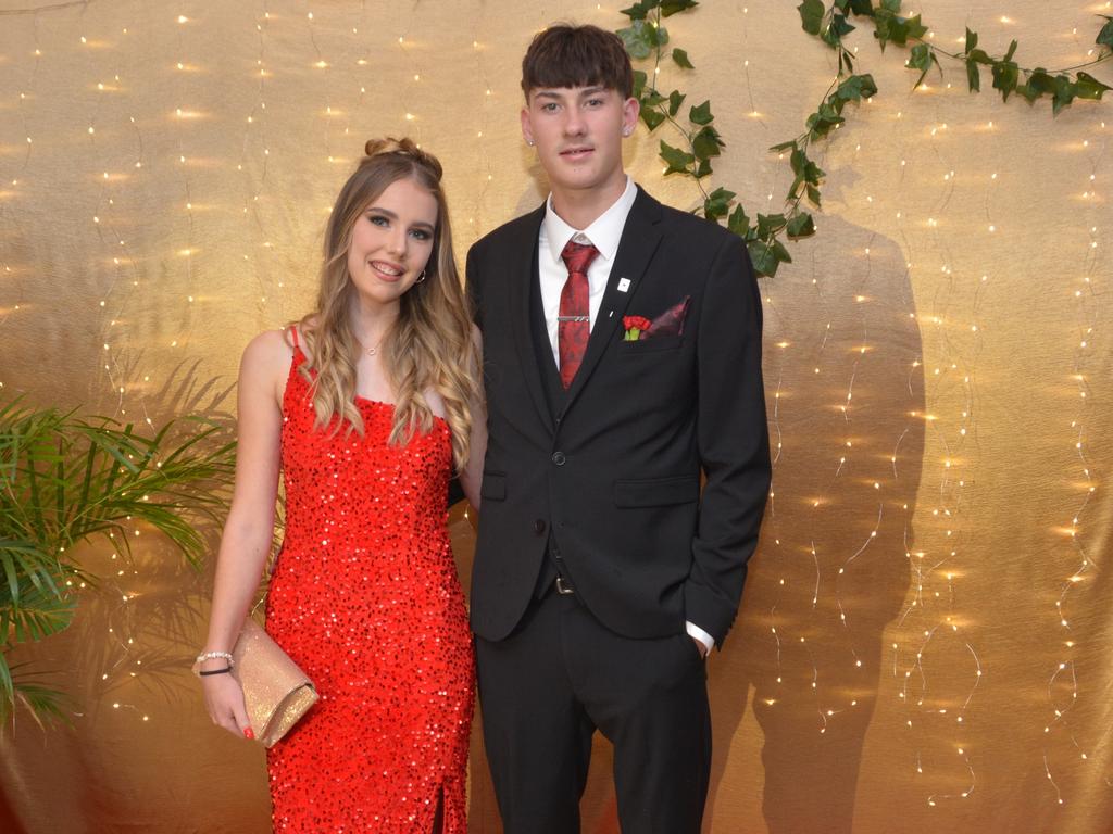 Tasmin Swann with Angus Canning at the Toowoomba State High School Formal, November 13, 2024.