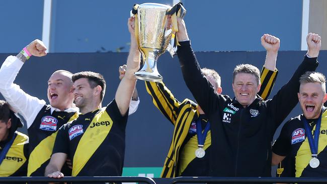 Crowe has worked with Trent Cotchin and Damien Hardwick. Picture: Michael Klein